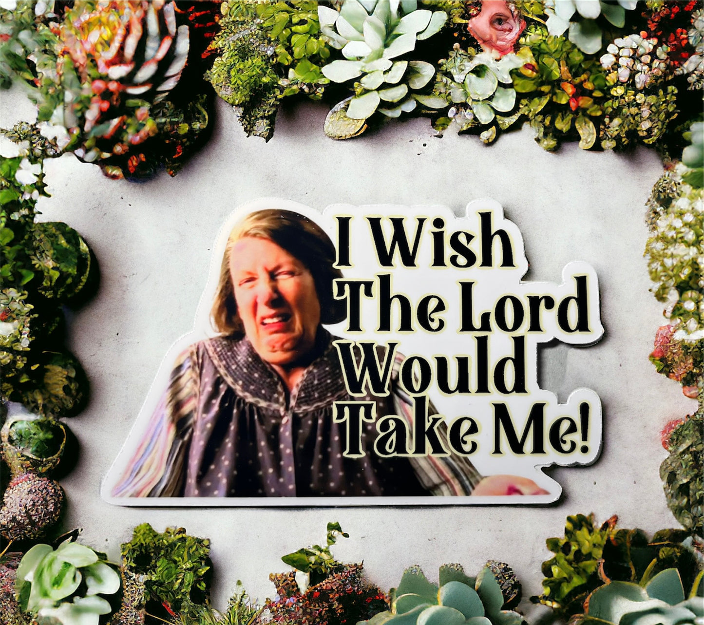 Livia Soprano - I wish the lord would take me - The Sopranos - Vinyl Sticker - Die Cut