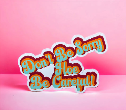 Don't Be Sorry Hoe Be Careful - Friday After Next - Katt Williams - Vinyl Sticker - Die Cut