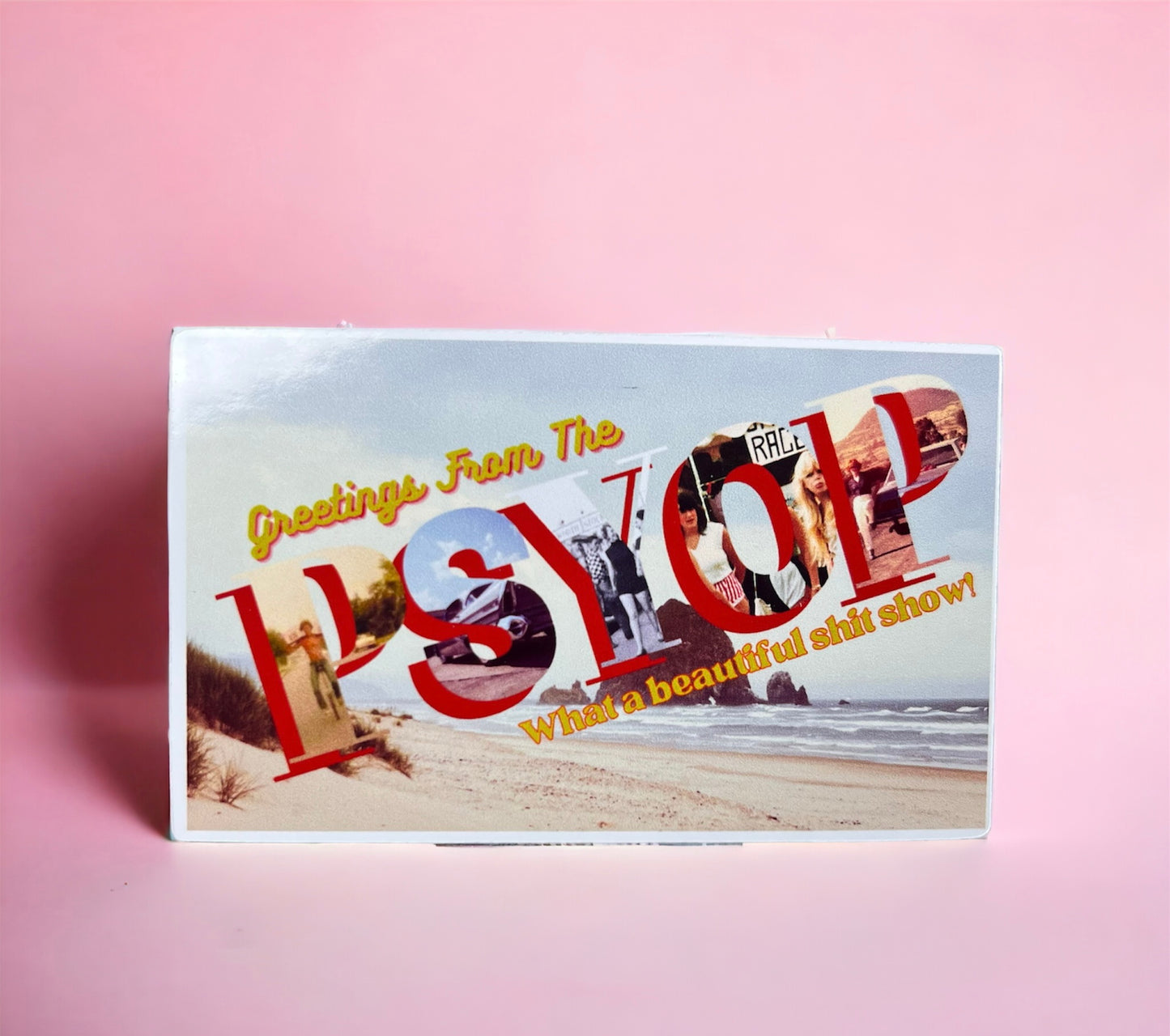 Greetings From the Psyop - Anti-Government - Vinyl Sticker - Die Cut