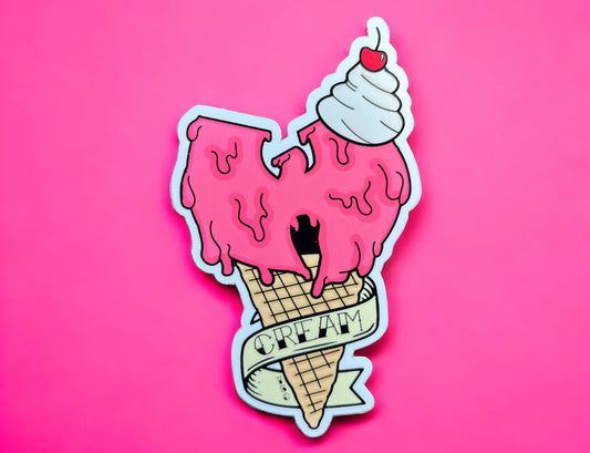 Wu-Tang Ice Cream - CREAM - Vinyl Sticker - Die Cut